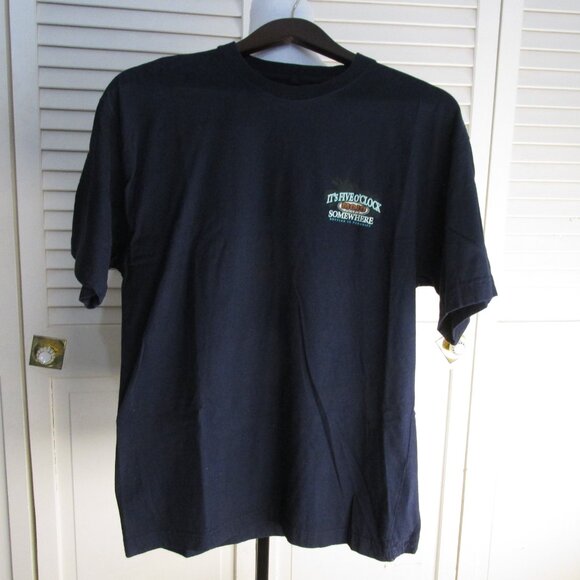 "It's Five O'clock Somewhere Size M Tag-less T-Shirt - Picture 2 of 5